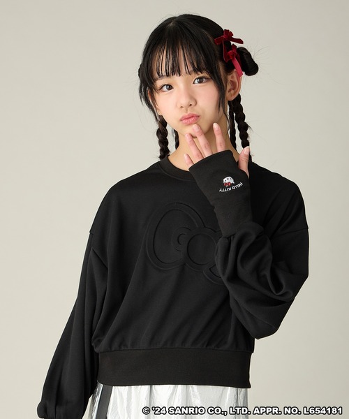 美品】ninamew×ハローキティ スウェットワンピース☆ ポンポン