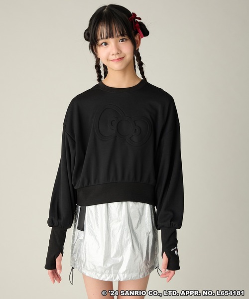 BISKEE×HELLO KITTYコラボ】ハローキティリボンスウェット（スウェット