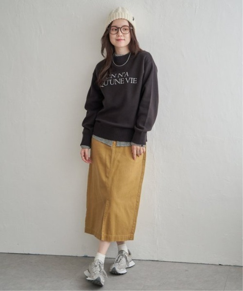 LBC（エルビーシー）の「スウェットライクロゴプリントニット（ニット/セーター・レディース・オフホワイト/チャコール/ブルー/杢グレー・M）」の16枚目の写真