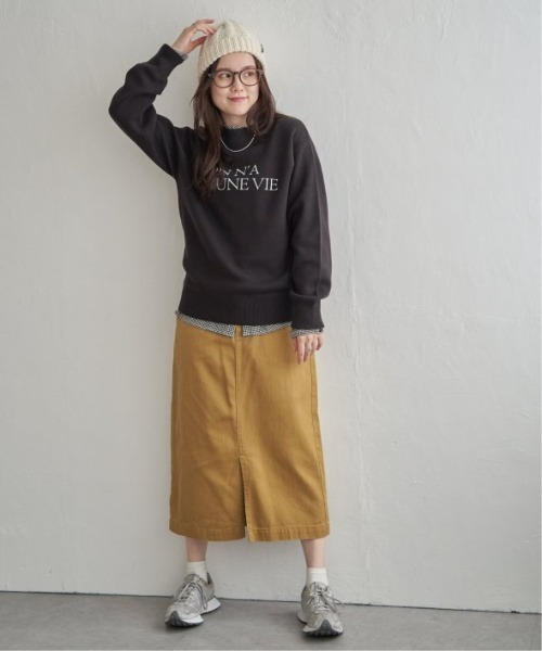 LBC（エルビーシー）の「スウェットライクロゴプリントニット（ニット/セーター・レディース・オフホワイト/チャコール/ブルー/杢グレー・M）」の17枚目の写真