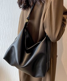 florist | 【大容量・軽い◎】レザータッチシンプルワンショルダーバッグ(ショルダーバッグ)