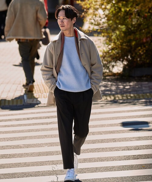 SHIPS（シップス）の「SHIPS: ダウン ファブリック オーバー ジャケット（ダウンジャケット/コート・メンズ・ダークグレー/ベージュ/ブラック・SMALL/MEDIUM/LARGE/X-LARGE）」の16枚目の写真