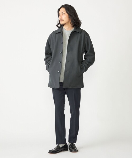 SHIPS（シップス）の「SHIPS: ダウン ファブリック オーバー ジャケット（ダウンジャケット/コート・メンズ・ダークグレー/ベージュ/ブラック・SMALL/MEDIUM/LARGE/X-LARGE）」の5枚目の写真