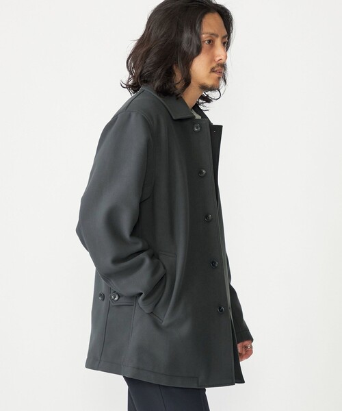 SHIPS（シップス）の「SHIPS: ダウン ファブリック オーバー ジャケット（ダウンジャケット/コート・メンズ・ダークグレー/ベージュ/ブラック・SMALL/MEDIUM/LARGE/X-LARGE）」の20枚目の写真