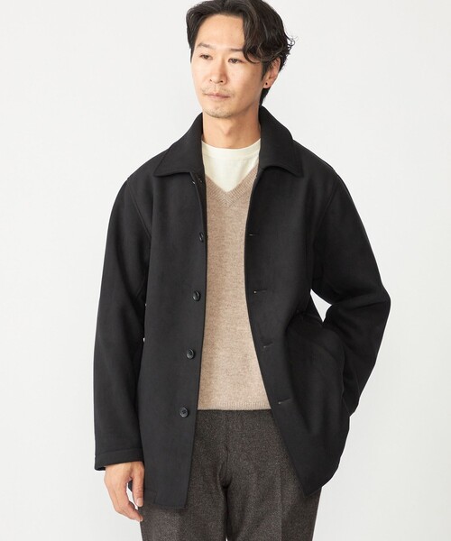 SHIPS（シップス）の「SHIPS: ダウン ファブリック オーバー ジャケット（ダウンジャケット/コート・メンズ・ダークグレー/ベージュ/ブラック・SMALL/MEDIUM/LARGE/X-LARGE）」の21枚目の写真