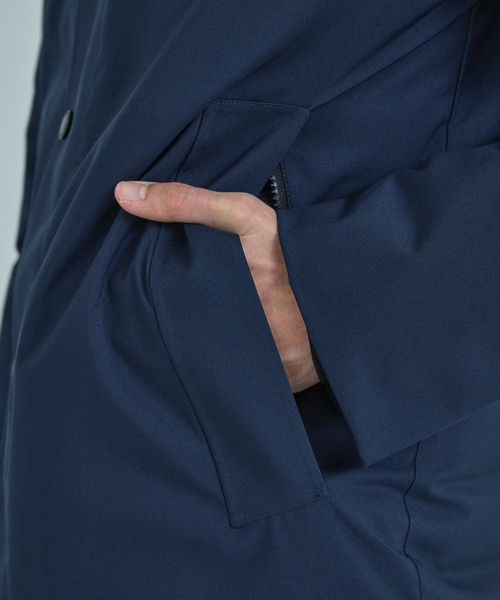 CAPEHORN(ケープホーン)の「【CAPE HORN】別注カラー / COCKBURN / フーデット ショートダウンジャケット(ダウンジャケット/コート・メンズ・ブラック/ネイビー/ベージュ・50/46/48)」の12枚目の写真