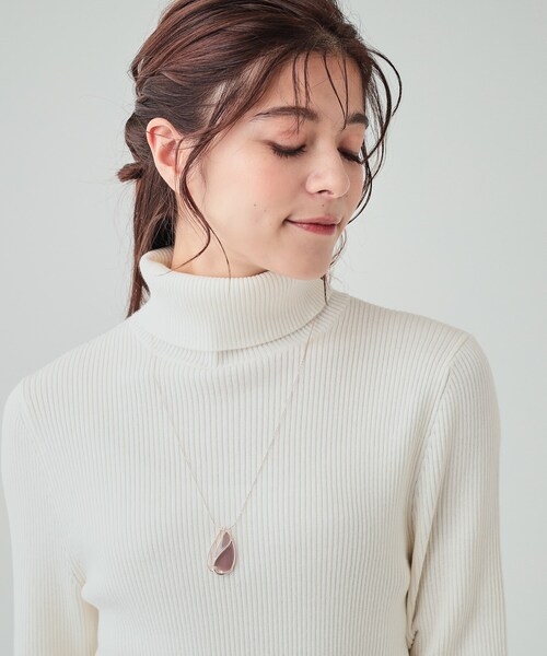 SHOO・LA・RUE（シューラルー）の「◆エポドロップネックレス（ネックレス・レディース・ピンクゴールド/ゴールド/シルバー・00）」の4枚目の写真