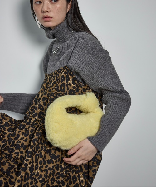 THE YOn（ザヨン）の「ノットハンドルボアバッグ（ハンドバッグ・レディース・ピンク/イエロー/ブラック・FREE）」の22枚目の写真