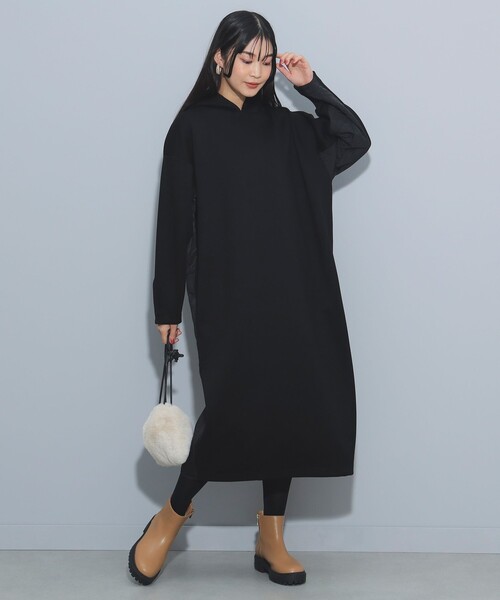 異素材切替 キルティング コクーンワンピース（ウォッシャブル）（ワンピース）｜BEAMS HEART（ビームスハート） pattayablatt.com