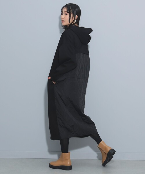 異素材切替 キルティング コクーンワンピース（ウォッシャブル）（ワンピース）｜BEAMS HEART（ビームスハート） pattayablatt.com