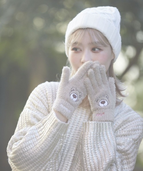 16666→13000希少　自分ツッコミくま ニット帽子　手袋　未使用 ナガノのくま まとめ売り ティッシュケース ニット帽 自分ツッコミくま