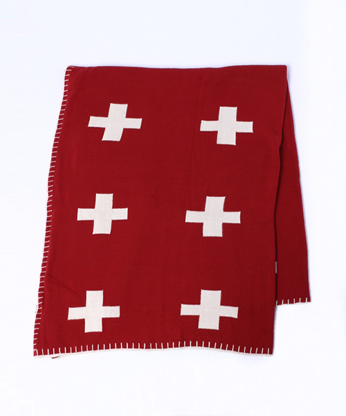 collex（コレックス）の「北欧ブランケット（ブランケット・レディース・グレー/レッド/マスタード/ネイビー・FREE）」の4枚目の写真