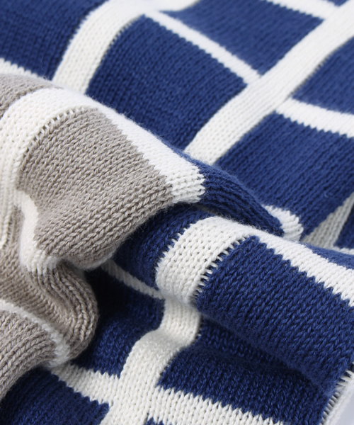 collex（コレックス）の「北欧ブランケット（ブランケット・レディース・グレー/レッド/マスタード/ネイビー・FREE）」の5枚目の写真