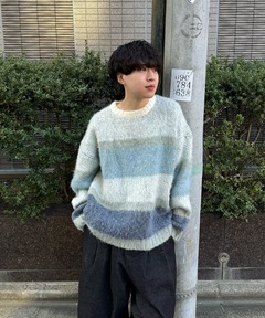 Wool blend gradation knit / ウールブレンドグラデーションニット