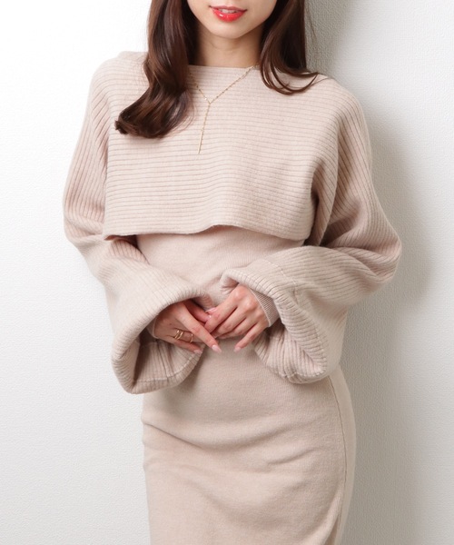 セール】【2点セット】 トップス付き ノースリーブ マーメイド ロング