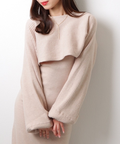 Lace Ladies(レースレディース)の「【2点セット】 トップス付き ノースリーブ マーメイド ロング ニット ワンピース(ワンピース・レディース・ブラック/ベージュ/ブラウン・FREE/S)」の16枚目の写真