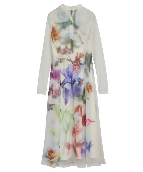 ワンピース AMERI SMOKE FLOWER FLARE DRESS Ameri（アメリ）の「SMOKE FLOWER FLARE DRESS（ワンピース