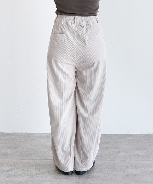 裾タックコーデュロイパンツ（その他パンツ）｜reca（レカ）の