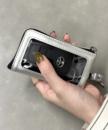 Flowering（フラワーリング）の「クマ/犬/ミニハート刺繍/ニュアンスキルティング/メタリックカラー/キーポーチ（キーケース/キーアクセサリー）」