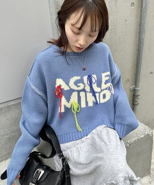  カラフルロゴ セーター KENZO カラフル ロゴ 刺繍 OLD レトロ デザイン ニット セーター