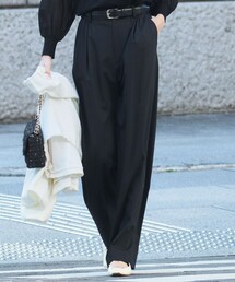 【Oggi3月号掲載/セットアップ対応】ライトクロス ワイドパンツ