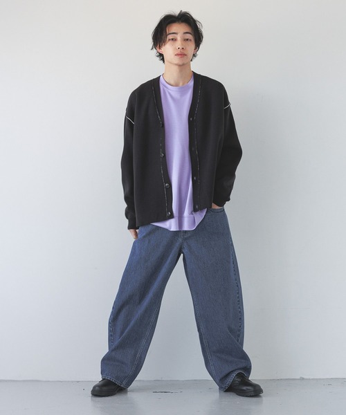 LOWRYS FARM(ローリーズファーム)の「ハイショクニットカーディガン 289670(カーディガン/ボレロ・メンズ・ブラック/グリーン/グレー・FREE)」の4枚目の写真
