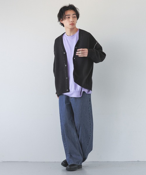 LOWRYS FARM(ローリーズファーム)の「ハイショクニットカーディガン 289670(カーディガン/ボレロ・メンズ・ブラック/グリーン/グレー・FREE)」の5枚目の写真
