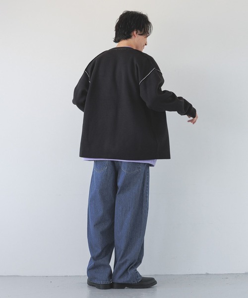 LOWRYS FARM(ローリーズファーム)の「ハイショクニットカーディガン 289670(カーディガン/ボレロ・メンズ・ブラック/グリーン/グレー・FREE)」の6枚目の写真