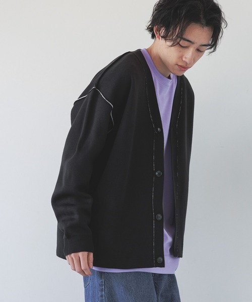 LOWRYS FARM(ローリーズファーム)の「ハイショクニットカーディガン 289670(カーディガン/ボレロ・メンズ・ブラック/グリーン/グレー・FREE)」の8枚目の写真