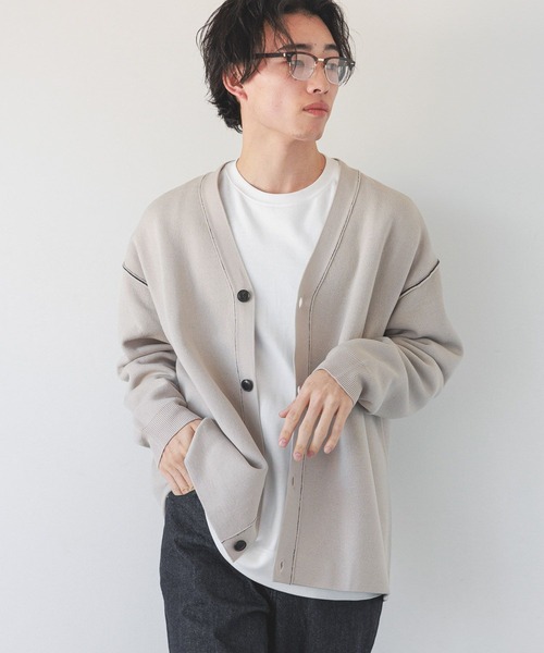 LOWRYS FARM(ローリーズファーム)の「ハイショクニットカーディガン 289670(カーディガン/ボレロ・メンズ・ブラック/グリーン/グレー・FREE)」の13枚目の写真