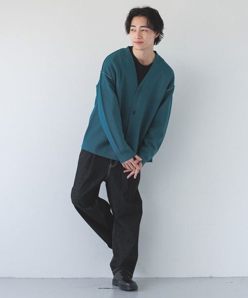 LOWRYS FARM(ローリーズファーム)の「ハイショクニットカーディガン 289670(カーディガン/ボレロ・メンズ・ブラック/グリーン/グレー・FREE)」の14枚目の写真