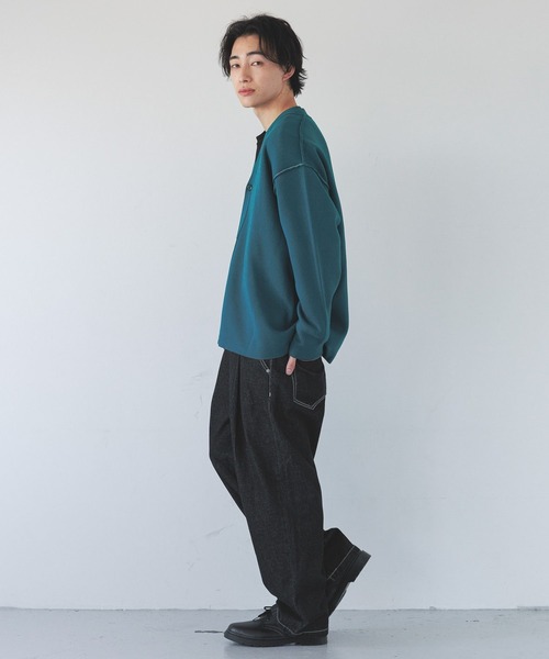 LOWRYS FARM(ローリーズファーム)の「ハイショクニットカーディガン 289670(カーディガン/ボレロ・メンズ・ブラック/グリーン/グレー・FREE)」の15枚目の写真
