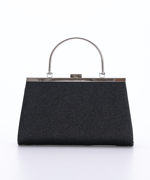 haremode（ハレモード）の「結婚式 お呼ばれ 謝恩会 成人式 対応 フォーマルバッグ グリッター プリーツ メタルハンドル チェーン付き2WAY パーティ オケージョン バッグ（クラッチバッグ・レディース・ブラック/シルバー/ベージュ・FREE）」の14枚目の写真