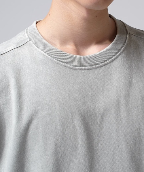 Lui's(ルイス)の「パウダーブリーチコンパクトTee(Tシャツ/カットソー・メンズ・ライトグレー/ブラック・S/M)」の11枚目の写真