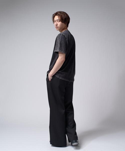 Lui's(ルイス)の「パウダーブリーチコンパクトTee(Tシャツ/カットソー・メンズ・ライトグレー/ブラック・S/M)」の5枚目の写真