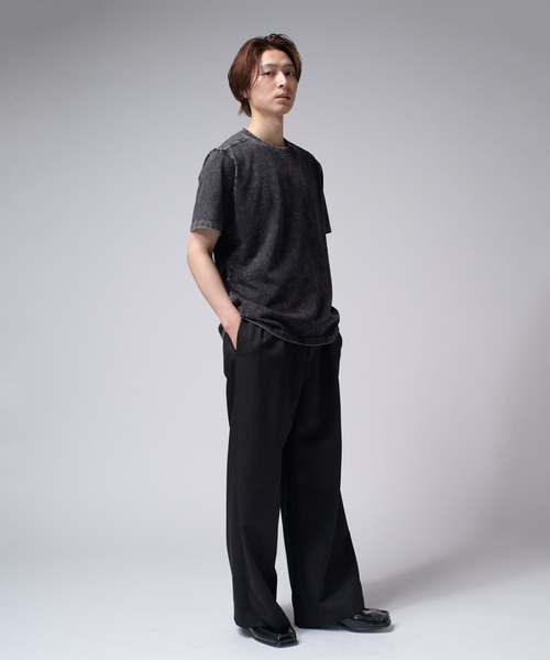 Lui's(ルイス)の「パウダーブリーチコンパクトTee(Tシャツ/カットソー・メンズ・ライトグレー/ブラック・S/M)」の4枚目の写真