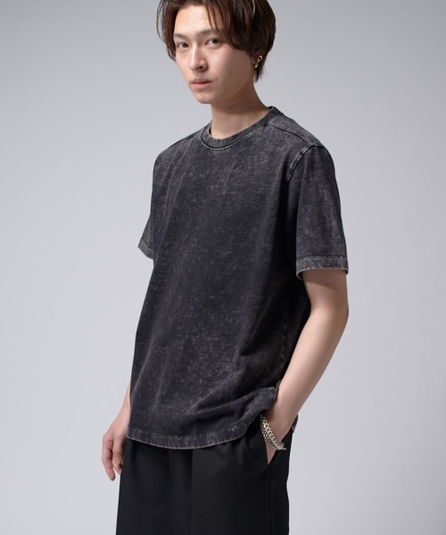 Lui's(ルイス)の「パウダーブリーチコンパクトTee(Tシャツ/カットソー・メンズ・ライトグレー/ブラック・S/M)」の12枚目の写真