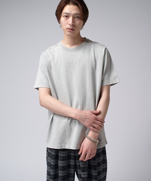 Lui's(ルイス)の「パウダーブリーチコンパクトTee(Tシャツ/カットソー・メンズ・ライトグレー/ブラック・S/M)」の18枚目の写真