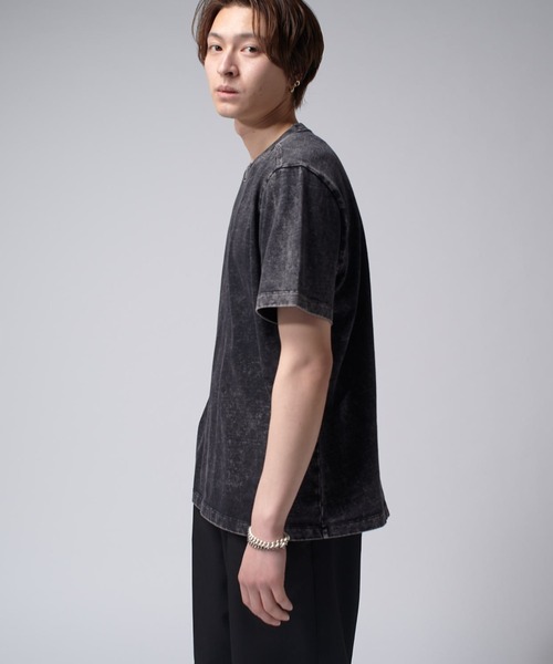 Lui's(ルイス)の「パウダーブリーチコンパクトTee(Tシャツ/カットソー・メンズ・ライトグレー/ブラック・S/M)」の13枚目の写真