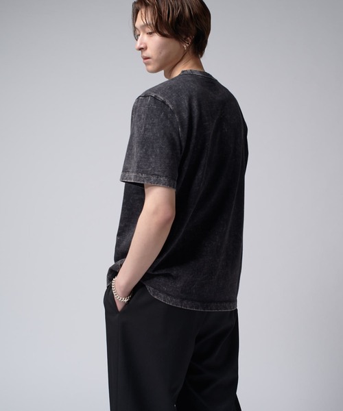 Lui's(ルイス)の「パウダーブリーチコンパクトTee(Tシャツ/カットソー・メンズ・ライトグレー/ブラック・S/M)」の15枚目の写真