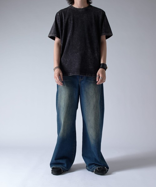 Lui's(ルイス)の「パウダーブリーチコンパクトTee(Tシャツ/カットソー・メンズ・ライトグレー/ブラック・S/M)」の21枚目の写真