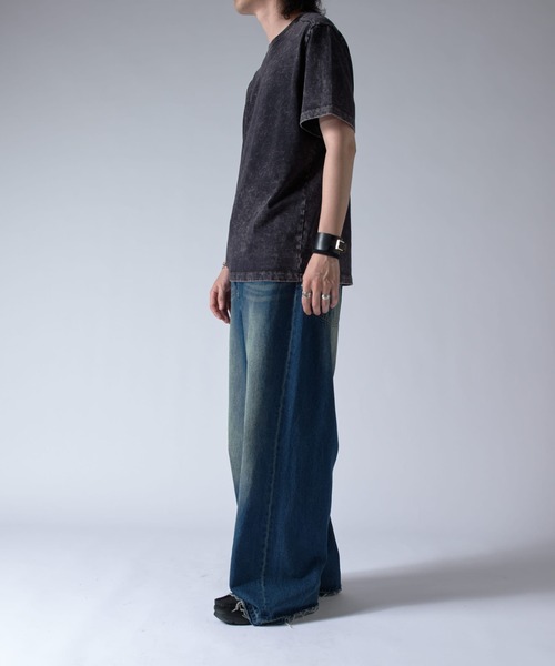 Lui's(ルイス)の「パウダーブリーチコンパクトTee(Tシャツ/カットソー・メンズ・ライトグレー/ブラック・S/M)」の22枚目の写真