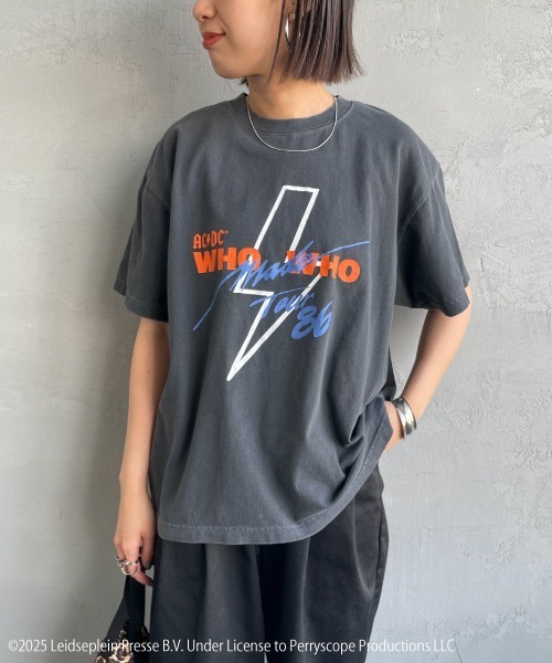 GOOD ROCK SPEED（グッドロックスピード）の「[GOOD ROCK SPEED/グッドロックスピード] 別注 AC/DC ロックプリントTシャツ(TOUR 86)（Tシャツ/カットソー・レディース・チャコール・M/L/XL）」の13枚目の写真