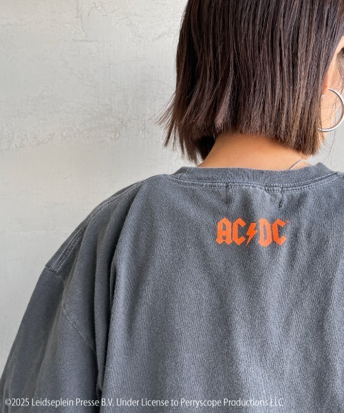 GOOD ROCK SPEED（グッドロックスピード）の「[GOOD ROCK SPEED/グッドロックスピード] 別注 AC/DC ロックプリントTシャツ(TOUR 86)（Tシャツ/カットソー・レディース・チャコール・M/L/XL）」の5枚目の写真