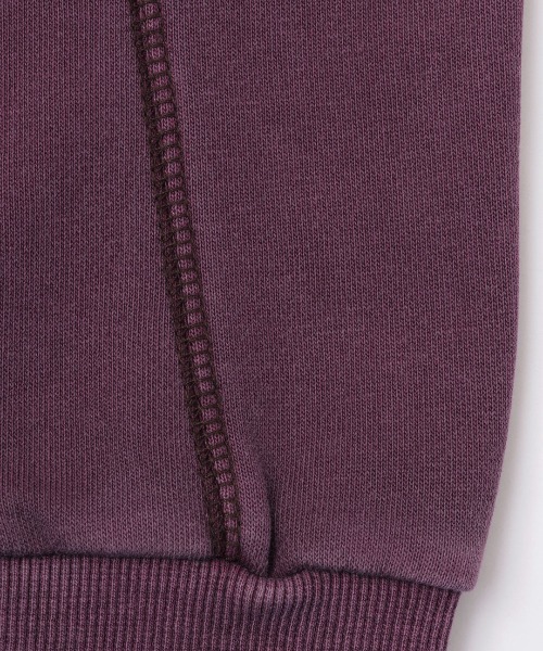 チチカカ（チチカカ）の「ピグメントスウェットブルゾン（ブルゾン・レディース・ダークパープル/オフホワイト/チャコールグレー・FREE）」の18枚目の写真