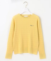 ANY SIS（エニィスィス）の「【貴島明日香さんコラボ】ケーブル ニャット（ニット/セーター・レディース）」