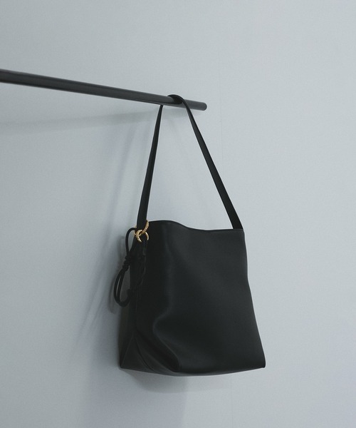 Salon adam et ropeスプリットレザーミドルトートバッグ SALON adam et rope'｜スプリットレザーミドルトートバッグ