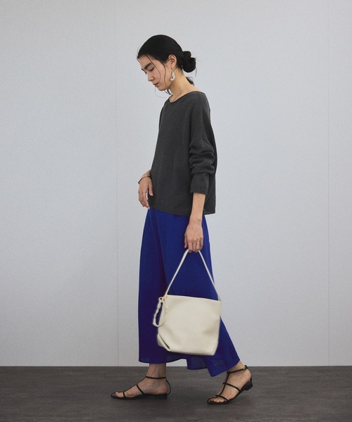 SALON adam et ropé スプリットレザーミドルトートバッグ SALON adam et rope'｜スプリットレザーミドルトートバッグ