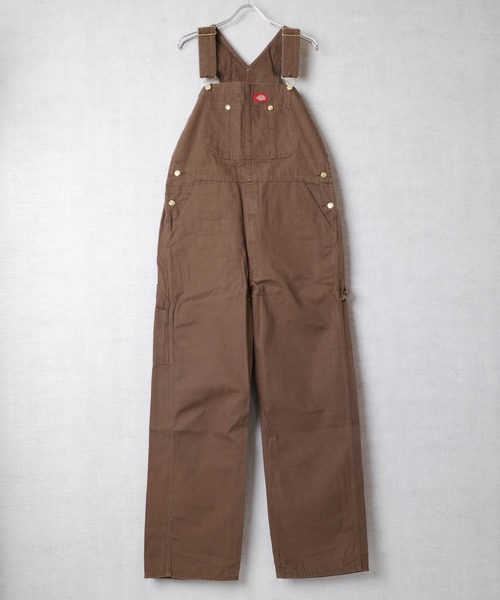 Dickies（ディッキーズ）の「【T7】【Dickies】DUCK＆DENIM BIB OVERALL / ダック＆デニム ビブ オーバーオール レングス32 DK100（サロペット/オーバーオール・メンズ・ブラウン/インディゴブルー/ブラック/オリーブドラブ・30/32/34/36/38）」の3枚目の写真