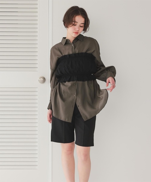 ベーシックシアーシャツ（シャツ/ブラウス）｜titivate（ティティ